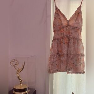 Windsor Dusty Pink Floral Cocktail Dress Size Small